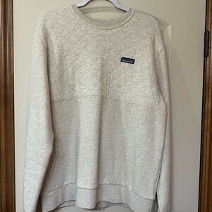 Patagonia organic cotton quilted top sweatshirt